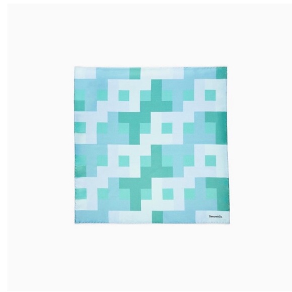 New, Tiffany & Co. Silk scarf, Geometric Pattern. Retired, hard to find!